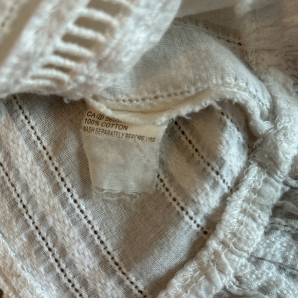 Princess Polly Women’s White Front Tie Short Sleeve Crop Top 100% Cotton Size 2. - Picture 5 of 7